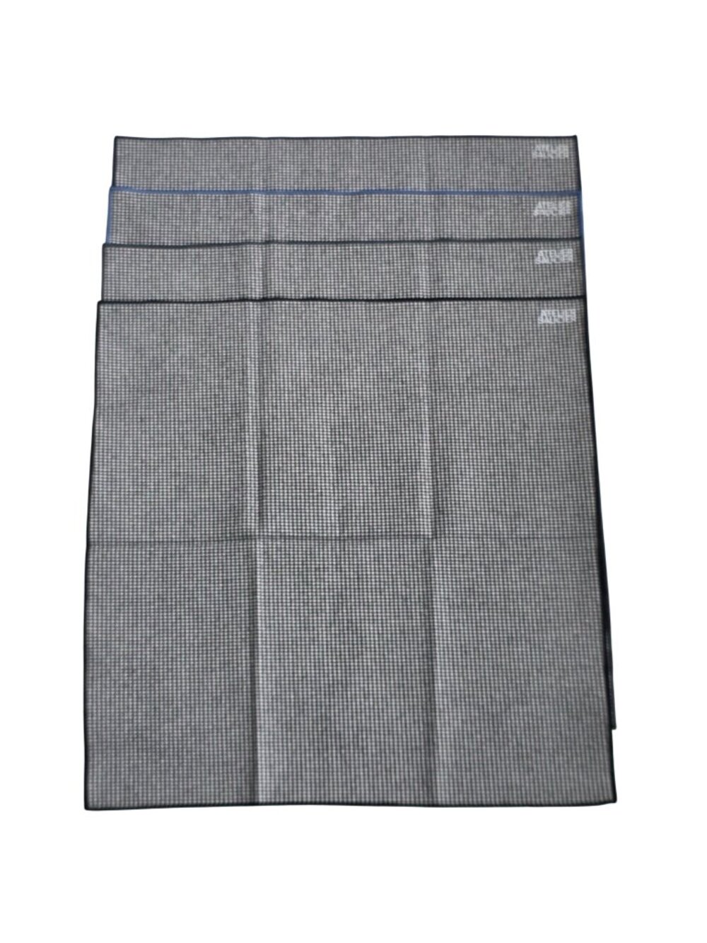 Set of 4 Atelier Saucier Geometric Natural Cotton Dinner Napkins 17" x 17"